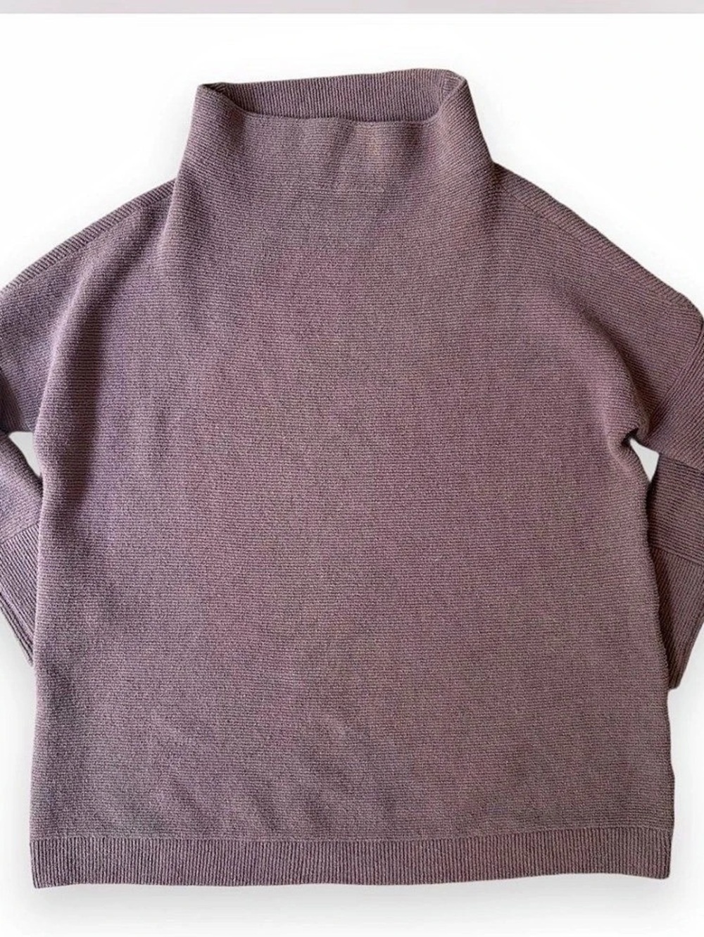 Free People Ottoman Slouchy Tunic Sweater Dark Petals Size S